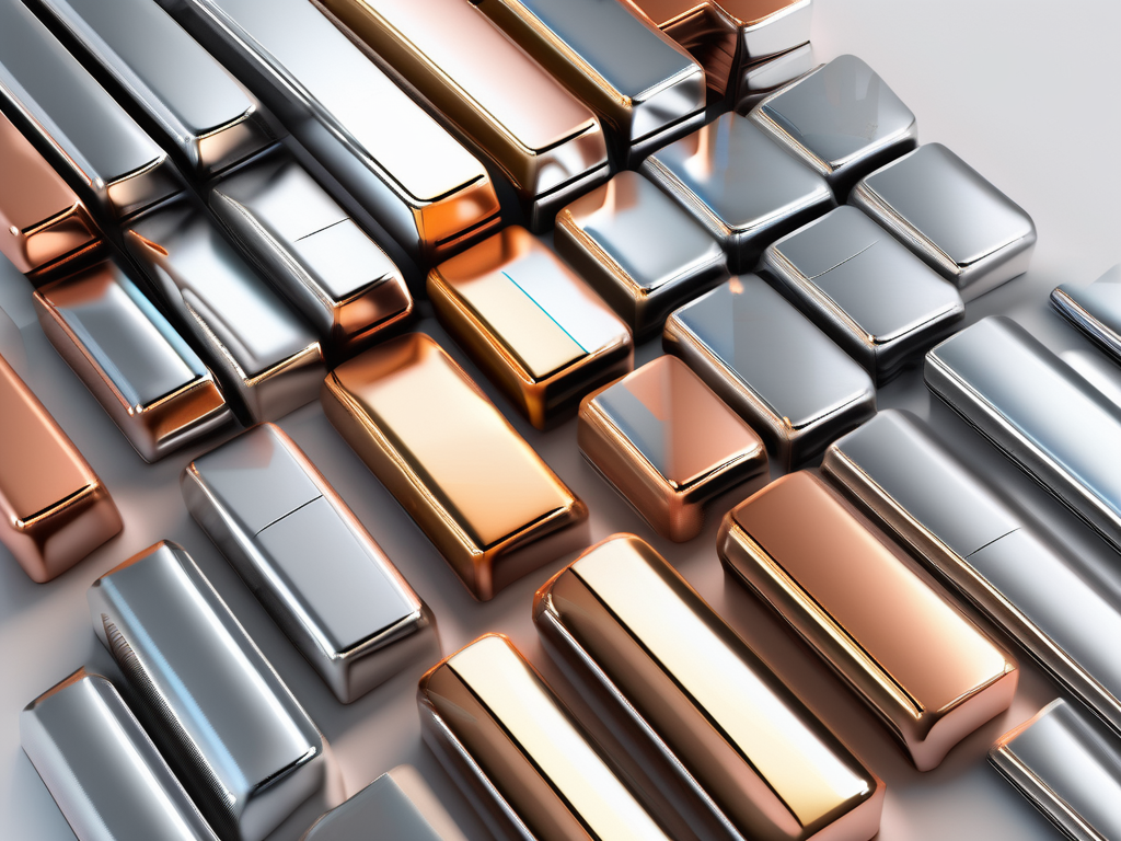 Various metallic elements like gold